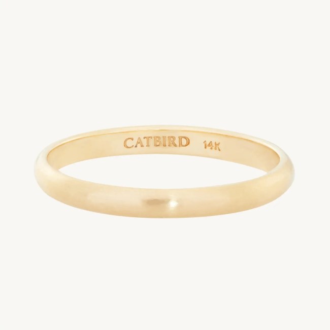 Catbird Classic Wedding Bands Half Round Band