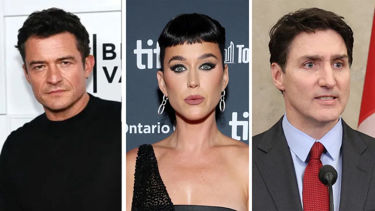 Orlando Bloom, Katy Perry, Justin Trudeau
