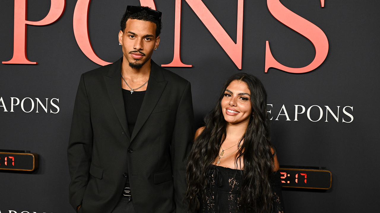 Huda Mustafa (R), Guest at the "Weapons" World Premiere held at The United Theater on Broadway on July 31, 2025 in Los Angeles, California.