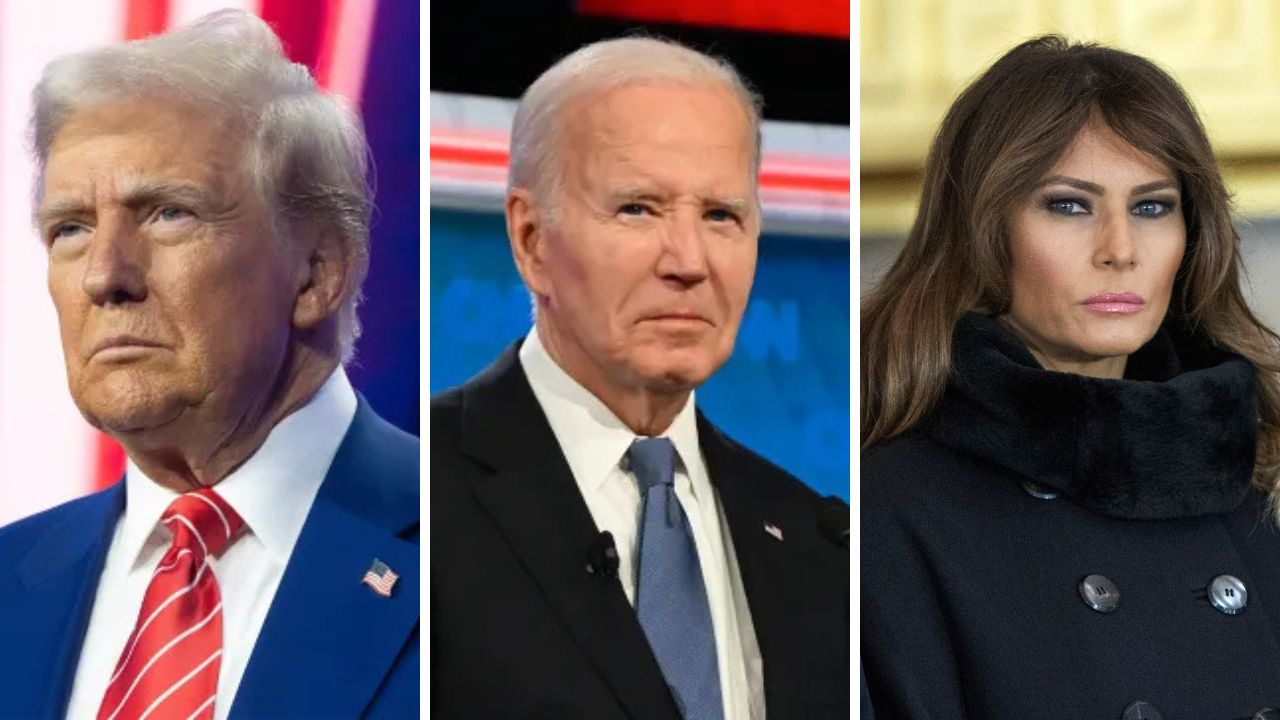 President Trump, President Biden, Melania Trump