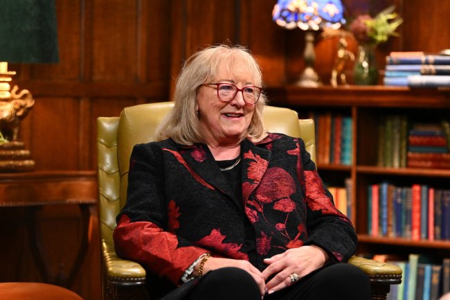 THE TRAITORS -- "Let the Cards Fall as they Will" Episode 401 -- Pictured: Donna Kelce