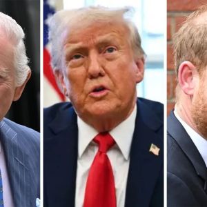 King Charles, President Trump, Prince Harry